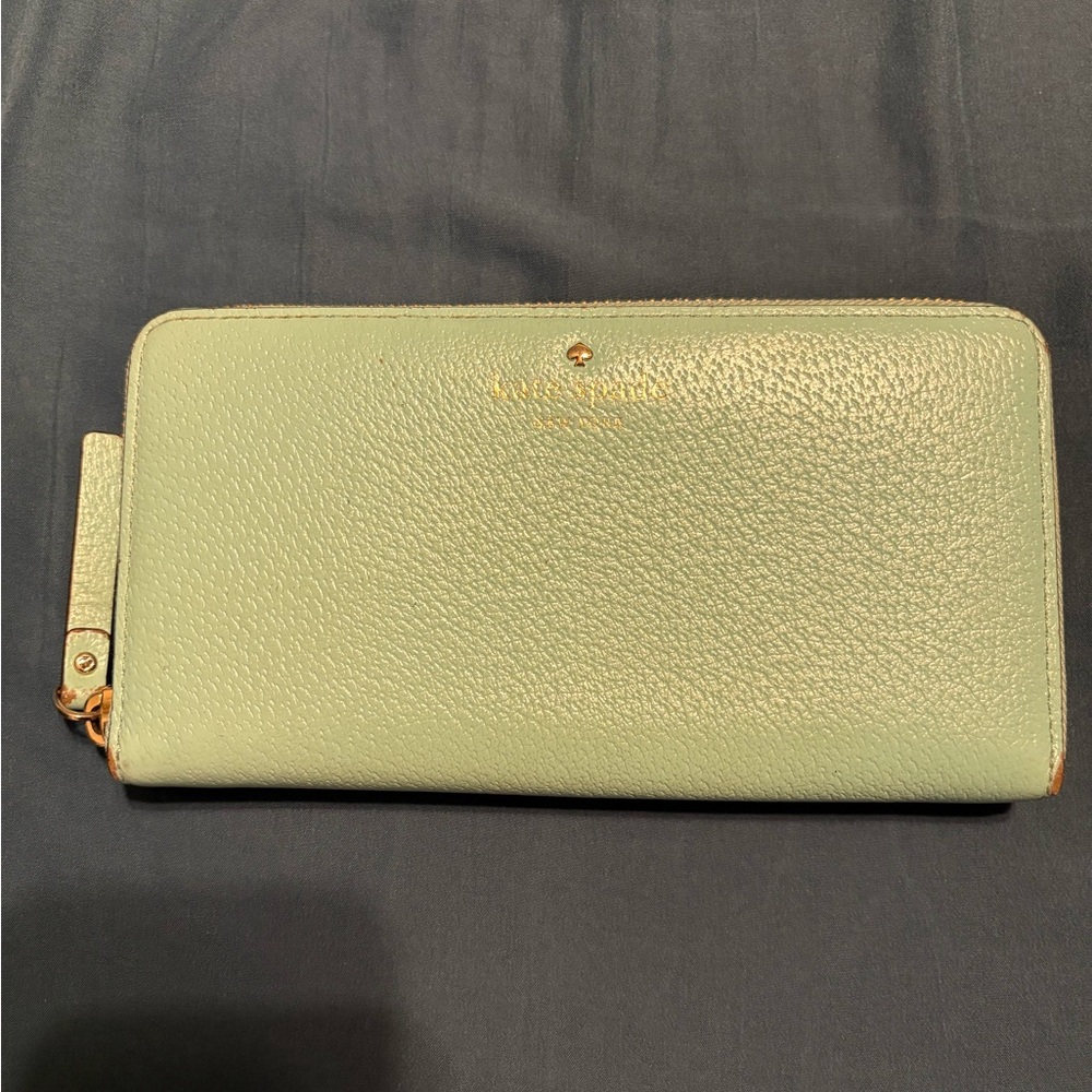 Kate Spade Mint Green Leather Wallet